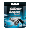 Náhradní břit Gillette Sensor Excel, 10 ks