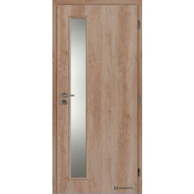 DOORNITE Interiérové dveře MASONITE laminované 80 cm VERTIKA sklo