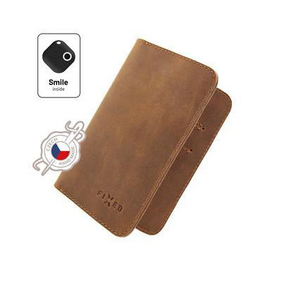 Fixed Kožená peněženka Smile Wallet XL se smart trackerem Smile Motion, hnědá; FIXSM-SWXL-BRW