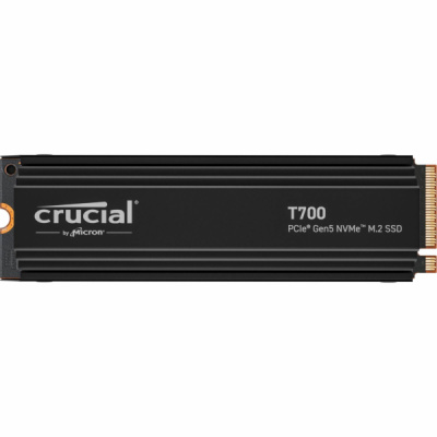 Crucial T700 with heatsink 1TB PCIe Gen5 NVMe M.2 SSD