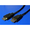 High Speed HDMI kabel, HDMI M - HDMI M, zlacené konektory, 1m