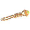 Kerbl Hračka pro psy - bavlněné přetahovadlo, míček na laně, 37 cm