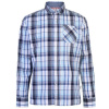 Lee Cooper Long Sleeve Check Shirt Mens White/Navy/Blue L