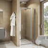 Ronal Bathrooms SanSwiss TOP-LINE Jednokřídlé dveře s pevnou stěnou v rovině TED10000407