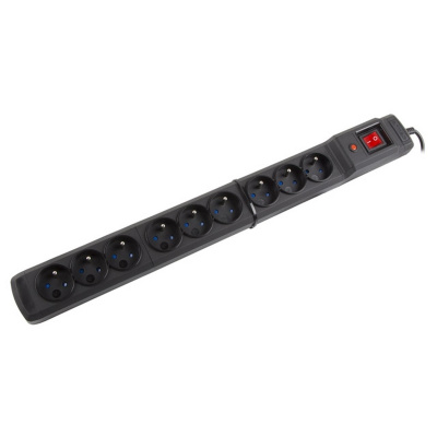 ARMAC SURGE PROTECTOR MULTI M9 5M 9X FRENCH OUTLETS BLACK (M9/50/CZ)