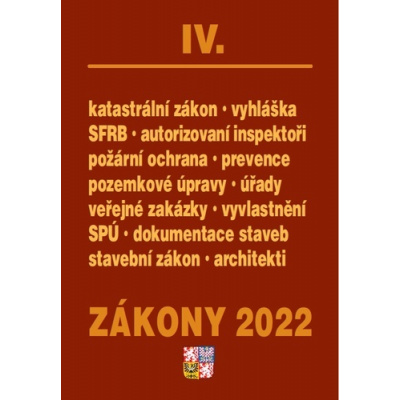 Poradce s.r.o. Zákony IV/2022 – stavebnictví, půda