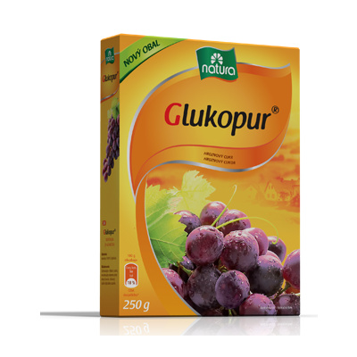Natura Glukopur prášek (krabičky) - hroznový cukr 250 g