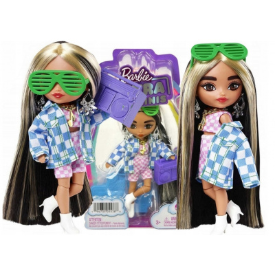 Mattel Barbie Extra Minis v kostkovaném outfitu HGP62