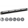 19" patch panel Solarix 24 x RJ45 CAT5E UTP 150 MHz černý 1U SX24-5E-UTP-BK