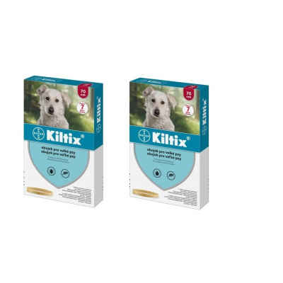 Kiltix/Bayer KILTIX antiparazitní obojek pro psy 70 cm (balení 2 ks) výhodné balení 2 kusů