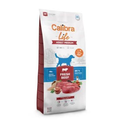 Calibra Dog Life Adult Medium Fresh Beef 12kg (akce: velké + malé balení (Platnost do 30.6.2024))