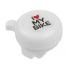 Zvonek M-Wave I love my bike - bílý - -