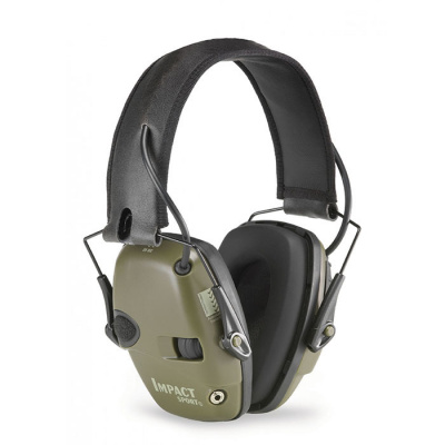 Sluchátka Honeywell Impact Sport Howard Leight elektronická zelené Barva: Olivová Chrániče sluchu
