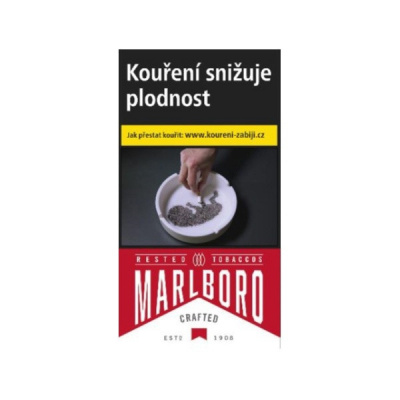 Kartonové balení tvrdá krabička cigarety s filtrem Marlboro Crafted Red 100's kolek Q 141 Kč 10x20 ks