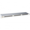 Solarix 19" Patch panel 24xRJ45 CAT6 STP s vyvaz.lištou nerez 0,5U, SX24HD-6-STP-SL