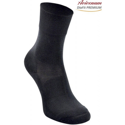 Ponožky DiaFit PREMIUM THERMO Avicenum - antibakteriální Barva: Černá, Velikost: 39-42