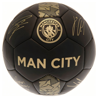Fotbalový míč Manchester City FC, černý, vel. 1
