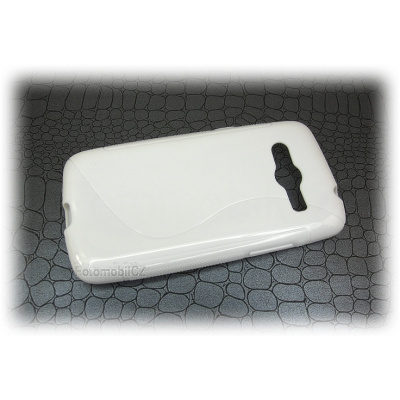 Silikonové pouzdro bílé + fólie Samsung G386 Galaxy Core LTE