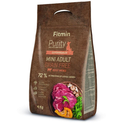 Fitmin Purity Fitmin dog Purity GF Adult Mini Beef 4kg