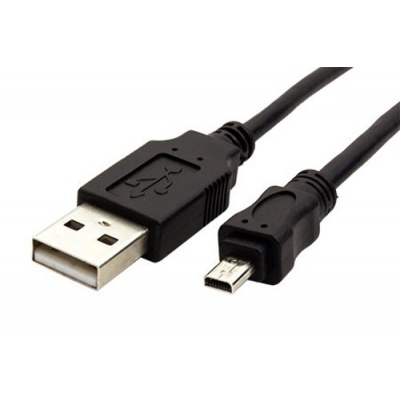 Avacom 11.92.8320 USB A-miniUSB, 8pin, Panasonic, Nikon UC-E6, Olympus CB-USB7, Minolta USB-2, USB-3, 1,8m, černý