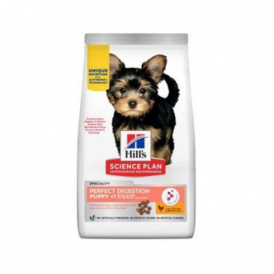 Hill's Can. SP+AB PftDig Puppy Sm&Mini Chicke Rice 4kg Hill´s