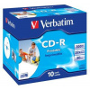 VERBATIM CD-R AZO 700MB, 52x, printable, jewel case 10 ks (43325)