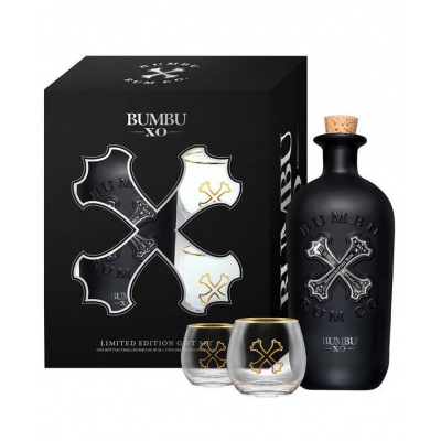 Bumbu XO Gift Box 40,0% 0,7 l (dárkové balení 2 skleničky)