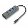 i-tec USB-C Metal 4-portový HUB - C31HUBMETAL403