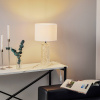 Markslöjd Bílá stolní lampa Madame s textilním stínidlem - 107189