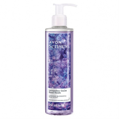 Avon Senses Lavender Calm Tekuté mýdlo s vůní levandule a mošusu 250 ml