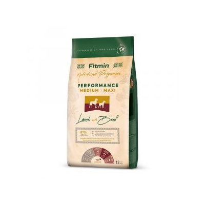 Fitmin dog medium maxi performance Lamb & Beef 12 kg