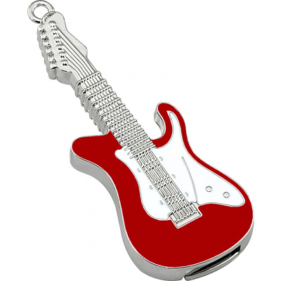 Microdrive USB Flash disk - 32 GB - USB 2.0 - Elektrická kytara - Červeno-bílá