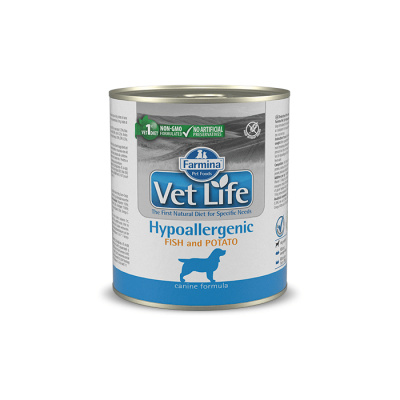 Farmina Vet Life Natural Diet Dog Hypoallergenic Fish & Potato 300g x 4