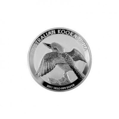 Stříbrná investiční mince Kookaburra Ledňáček 1 Kg 2011