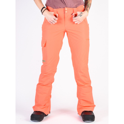 Dc RECRUIT FIERY CORAL dámské zimní kalhoty - L oranžová