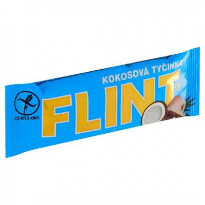 Flint Kokosová tyčinka polévaná cukrářskou polevou tmavou 50g