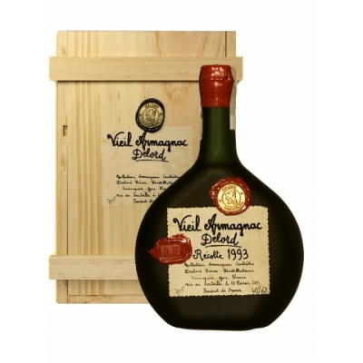 ARMAGNAC DELORD MILLÉSIMÉS 1993 40% 0,7 (Dřevěný obal)