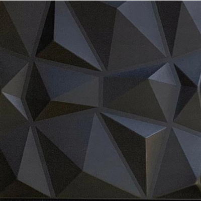3D panel 0004, cena za kus, rozměr 50 cm x 50 cm, DIAMANT černý, IMPOL TRADE