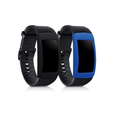 2x Pouzdro kwmobile Samsung Gear Fit2 / Gear Fit 2 Pro černá, modrá