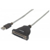 MANHATTAN Kabel / převodník USB - paralelní port 1,8m (USB AM / DB25F, IEEE1284) (336581)