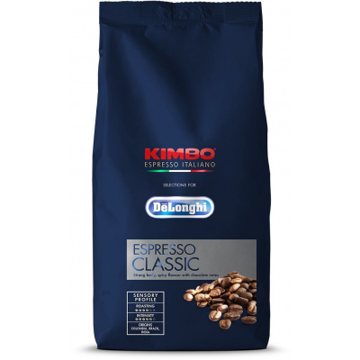 Káva De'Longhi Espresso Classic, zrnková, 1000g (COFFEECLASSIC1KG)