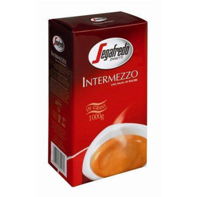 Káva zrnková, pražená, vakuově balené, 1000 g, SEGAFREDO "Intermezzo"