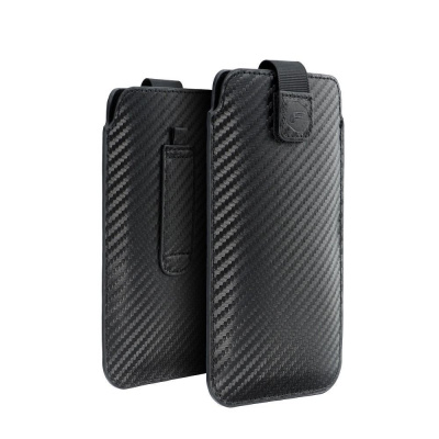 Uni pouzdro Forcell POCKET Carbon Model 06 pro NOKIA C5 / E51 / E52 SAMSUNG S5610