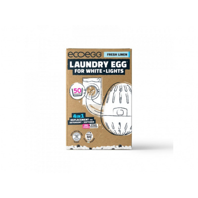 Ecoegg prací vajíčko na bílé prádlo na 50 praní svěží bavlna