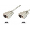 Digitus sériový kabel připojovací DB9 F/F 5m šedý | AK-610106-050-E