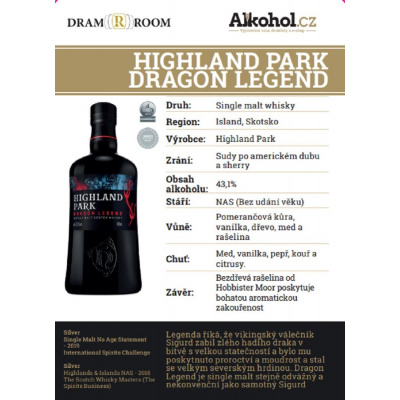 Highland Park Dragon Legend 0,04l 43,1% (holá láhev)