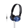 Sluchátka Sony MDR-ZX310AP, handsfree, modré