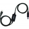 OEM USB 2.0 repeater a propojovací kabel A/M-B/M 10m ku2rep10ab