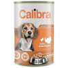 Calibra Dog konzerva krůta, kuřecí a těstoviny v želé 1240 g