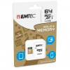EMTEC Gold Plus micro SDXC karta 64GB + adaptér SD / UHS-I / U1 / Class 10 / čtení: 85MBs / zápis: 21MBs / vhodné pro FH (ECMSDM64GXC10GP)